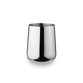 Designer Chrome Stainless Steel Drinking Glass Set Of 2 - Deco Series | Convenient Water Glasses - Multipurpose Designer Tumbler | Serve Ware & Tableware